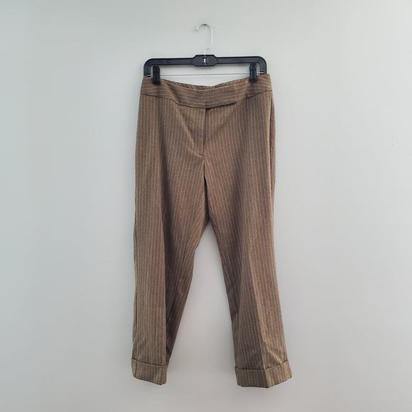 R.Q.T Striped Cuffed Ankle Pants Suit 8 - Picture 10 of 16